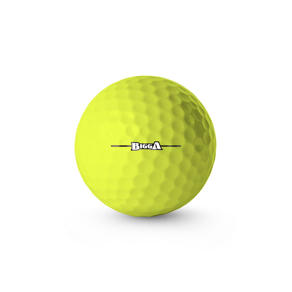 bigga balls yellow golf ball alignment mark