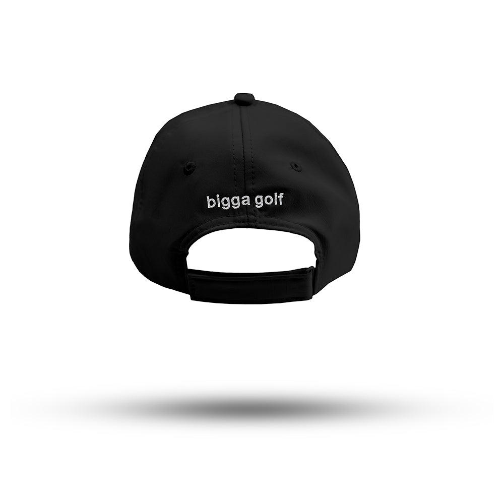 bigga balls logo on back of black hat