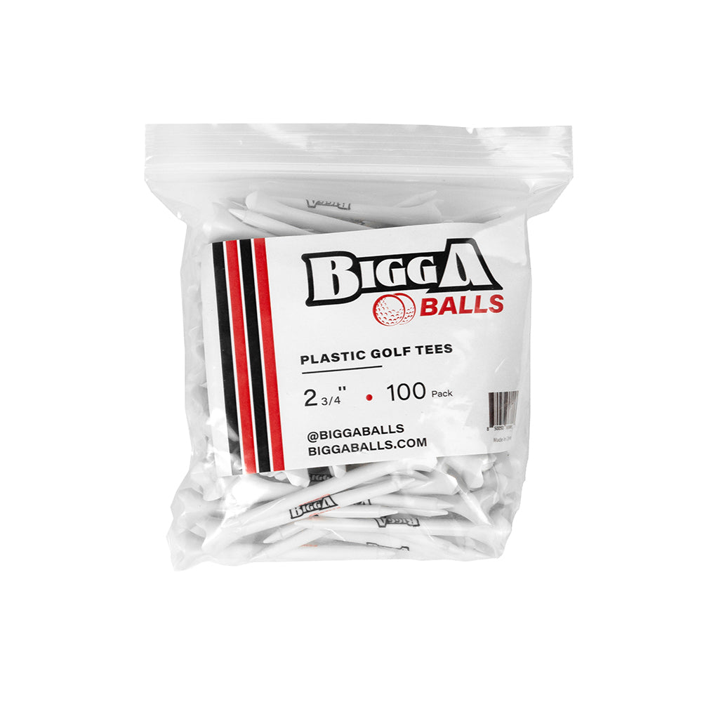 bigga balls plastic tees in bag