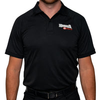 Thumbnail for Bigga Balls Men's Golf Polo in Solid Black