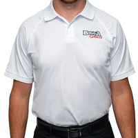 Thumbnail for Bigga Balls Men's Golf Polo in Solid White